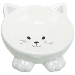Ceramiczna miska dla kota - w kształcie kota 150 ml