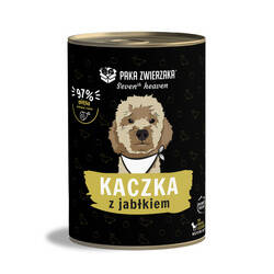 Karma Mokra Dla Psa Seven'th Heaven Kaczka z Jabłkiem 400g – Producent: Paka Zwierzaka | 96,7% Mięsa | Hipoalergiczna | Naturalna i Bezzbożowa