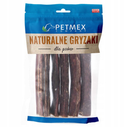 Przełyk wołowy okrągły gryzak naturalny 100g - Marka: Petmex | Naturalny przysmak dla psów małych ras | Bez konserwantów | Opakowanie 100 g