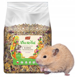 Vita Herbal karma pełnoporcjowa dla chomika 500g - Producent: Vitapol | 100% naturalna | Źródło witamin | Polski produkt | Opakowanie 400 g