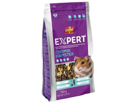 EXPERT KARMA PEŁNOPORCJOWA DLA CHOMIKA 750g - Producent: Vitapol | Karma pełnoporcjowa | Expert w żywieniu chomików | Opakowanie 750 g