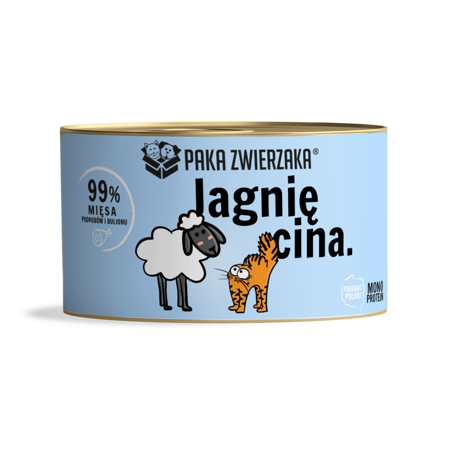 PAKA ZWIERZAKA - KARMA MOKRA Jagnięcina 200g