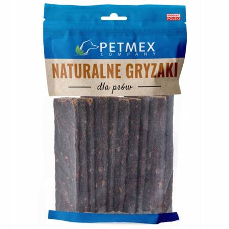 Paski Z Dzika 200g - Marka: Petmex | Naturalny przysmak dla psa | Bez dodatków i konserwantów | Opakowanie 200 g