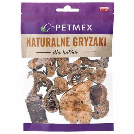 Płuco Wołowe Talarki Naturalny Gryzak Dla KOTA 25g - Marka: Petmex | Naturalny przysmak dla kota | Bez dodatków i konserwantów | Opakowanie 40 g