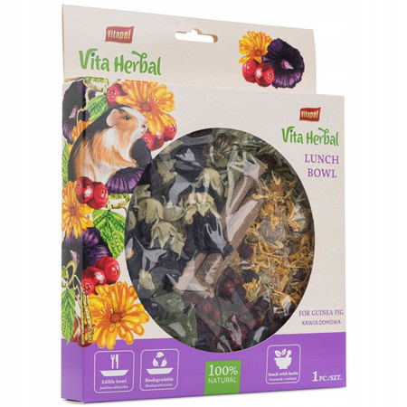 Vita Herbal Lunch Bowl dla kawii domowej - Producent: Vitapol | Jadalna miseczka z otrąb | 100% naturalna przekąska | Z dodatkiem ziół