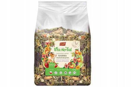 Vita Herbal karma pełnoporcjowa dla kawii domowej 400g - Producent: Vitapol | 100% naturalna | Źródło witamin | Polski produkt | Opakowanie 400 g